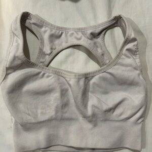 NVGTN Women's White/Gray Sports Bra